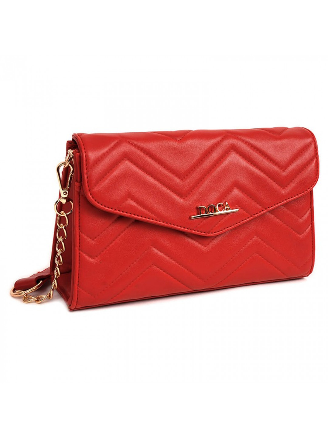 Dámská crossbody kabelka Doca 13447 – červená